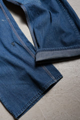 1960's Unknown Vintage Patch Denim Jeans 60's Vintage Patch Denim Work Pants Scovill Zipper