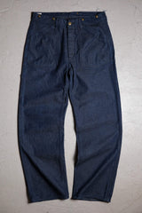 JS ホームステッド バックルバック デニム ジーンズ 高級 ヴィンテージ ブランチ パリ バックル サスペンダー デニム ワークパンツ 日本製