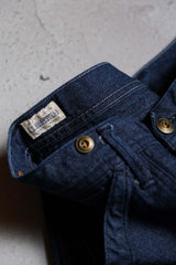 JS ホームステッド バックルバック デニム ジーンズ 高級 ヴィンテージ ブランチ パリ バックル サスペンダー デニム ワークパンツ 日本製