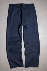 JS ホームステッド バックルバック デニム ジーンズ 高級 ヴィンテージ ブランチ パリ バックル サスペンダー デニム ワークパンツ 日本製