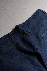 JS ホームステッド バックルバック デニム ジーンズ 高級 ヴィンテージ ブランチ パリ バックル サスペンダー デニム ワークパンツ 日本製