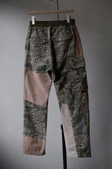 ラッシュアワー ミリタリー カモ パッチワーク カーゴパンツ