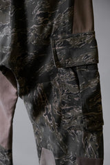 ラッシュアワー ミリタリー カモ パッチワーク カーゴパンツ