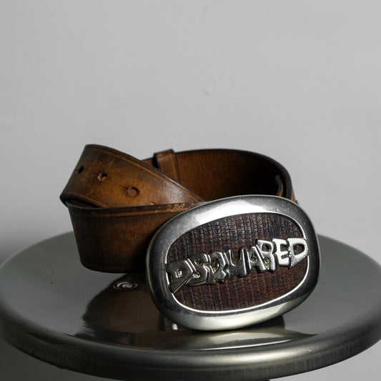 Dsquared2 Genuine Leather Belt Made in Italy