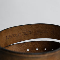 Dsquared2 Genuine Leather Belt Made in Italy