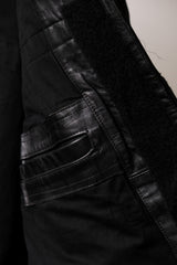 80年代 フランス製 ヴィンテージ 消防士 レザージャケット レザーカラー/ベルクロバージョン