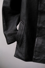 80年代 フランス製 ヴィンテージ 消防士 レザージャケット ファーカラー/ボタンバージョン