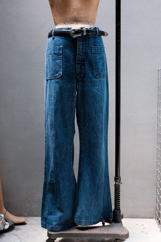 U.S. Navy Utility Trousers Flare Jeans 美國海軍丹寧勤務丹寧喇叭褲
