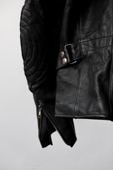 1980年代のヴィンテージ「ECHTES LEDER」レザーバイカージャケット(ベルト付き)