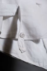 French 1920’s~30’s Vintage White Formal Waistcoat 法國古著 亞麻棉混紡 西裝馬甲背心