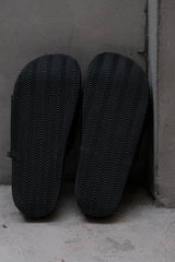 Y-3 Yohji Yamamoto Slide Sandals Black 荔枝皮革後底拖鞋 全新
