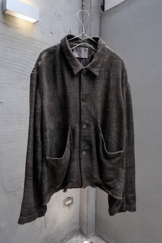 Professor E Forgotten Materials Big Pocket Jacket (Natural Dyed Grey)