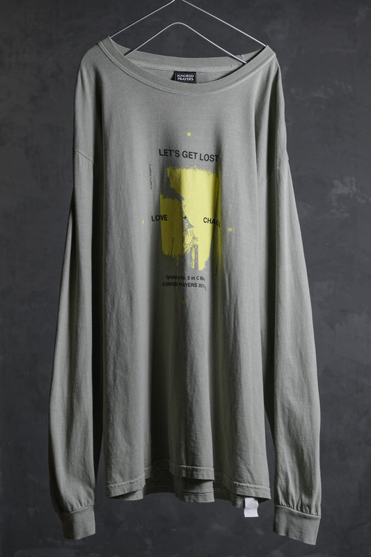 IGNORED PRAYERS Let's Get Lost Tee アメリカのストリートアートブランド プリント ロンT