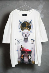 JUUN.J x Alex and Felix 13S/S "13Queens" Tee Korean fashion brand AI Queen digital print short Tee