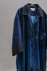 YOKE 24SS GRADATION PRINTED OPEN COLLAR SHIRT – Navy