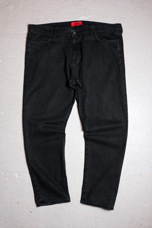 424 ブラックデニムパンツ