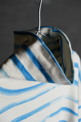 ポータークラシック アーティストボーダータートルネックTシャツ 吉田勝幸 天竺コットンストライプスワールタートルネックTシャツ 日本製