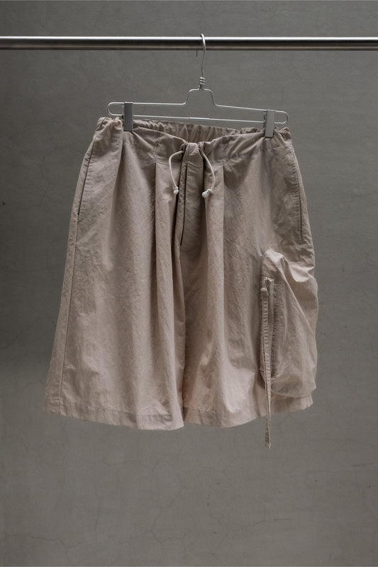 my beautiful landlet NYLON TAFFETA WIDE SHORT PANTS
