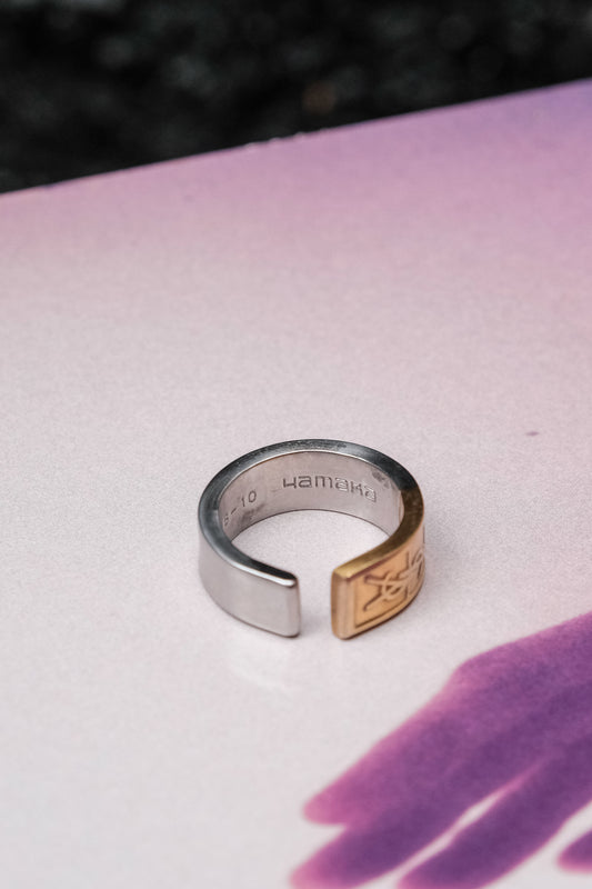 Japan C.1970s-1990’s YSL Stainless Souvenir Spoon Ring 日本聖羅蘭不鏽鋼湯匙手工戒指