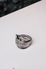 Geneve Switzerland C.1950s-1960’s Rolex Bucherer Stainless Souvenir Spoon Ring 日內瓦勞力士寶齊萊不鏽鋼湯匙手工戒指