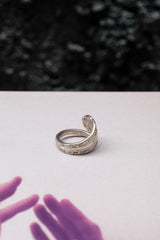 England C.1923 Cooper Brothers&Sons Ltd. silver Souvenir Spoon Ring 英格蘭 Cooper Brothers 不鏽鋼湯匙手工戒指