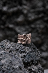 Taro Washimi L feather ring 01 big thunder 925 Sliver 鷲見太郎閃電羽毛戒 內刻文舊見本人親筆簽名