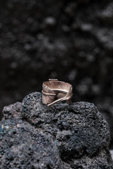 Taro Washimi L feather ring 01 big thunder 925 Sliver 鷲見太郎閃電羽毛戒 內刻文舊見本人親筆簽名