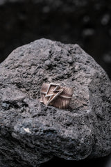 Taro Washimi L feather ring 01 big thunder 925 Sliver 鷲見太郎閃電羽毛戒 內刻文舊見本人親筆簽名