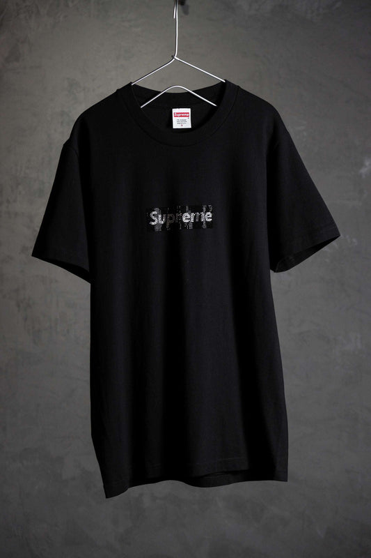 SUPREME x SWAROVSKI 25周年記念ボックスロゴTシャツ スワロフスキー共同ブランドクリスタルボゴTシャツ