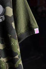 A Bathing Ape BAPE x KAWS Bendy 1st Camo Short Sweatshirt