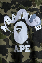 A Bathing Ape BAPE x KAWS Bendy 1st Camo Short Sweatshirt