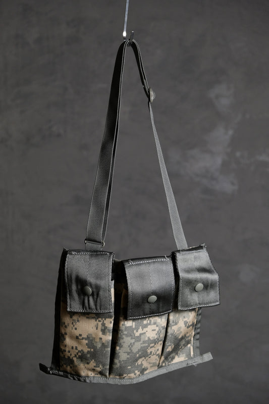 デッドストック US ARMY Molle II ACU 弾帯弾薬パッチ 米軍公的発行 3 クイックプル マガジン バッグ