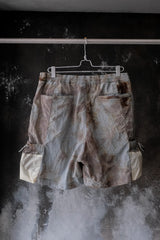 Nilmance Co. Dyed Ripstop Water Repellent Shorts Dyed 紮染米褐色抗撕裂防潑水尼龍機能工裝短褲