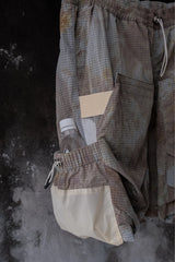 Nilmance Co. Dyed Ripstop Water Repellent Shorts Dyed 紮染米褐色抗撕裂防潑水尼龍機能工裝短褲