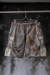 Nilmance Co. Dyed Ripstop Water Repellent Shorts Dyed 紮染米褐色抗撕裂防潑水尼龍機能工裝短褲