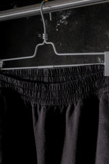 032c Workshop x Sloggi Heavy Terry Sweatpants 黑色重磅毛圈布排扣開衩束口運動寬褲