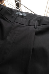 Uniqlo +J Jil Sander Chino Pants Black +J 聯名系設計師款黑色純棉斜紋打褶寬版休閒褲