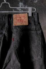 Vintage Levi's 550 Black Denim Jeans Made in USA美製復古黑標550寬鬆錐形高腰牛仔長褲