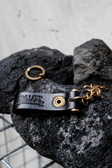 CALEE Studded Leather Wallet Chain BLACK 日系復古美式品牌 金字塔鉚釘皮革腰鍊 全新