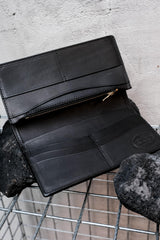 CALEE Studded Leather Long Wallet BLACK 日系復古美式品牌 菱格鉚釘長夾 全新