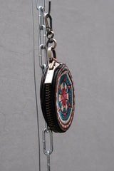 Blackmeans Circled Pouch Red Green Embroidered Coin Pouch