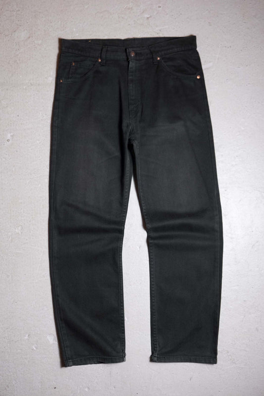 Levi's 00's Vintage 607 Orange Tab Black Denim Jeans Made in Japan