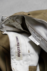 ラギッドファクトリー コットンツイル チノパンツ カーキ 日本製