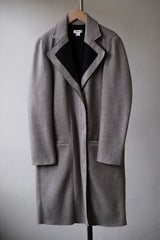 Helmut Lang Women Wool Zip up Chester Coat