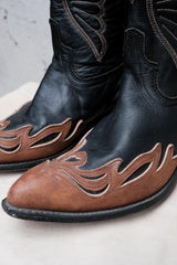 Laredo Two-Tone Flame Snip Toe Western Boots雙色火焰拼接尖頭西部靴 美國製