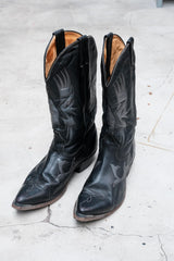Two-Tone Eagle Patchwork Western Boots雙色皮革拼接老鷹圖案西部靴