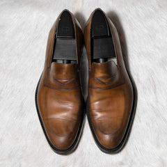 Dior Calfskin Leather Loafers - Brown