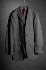 Cerruti 1881 コットン/リネン ストライプ スーツ ジャケット