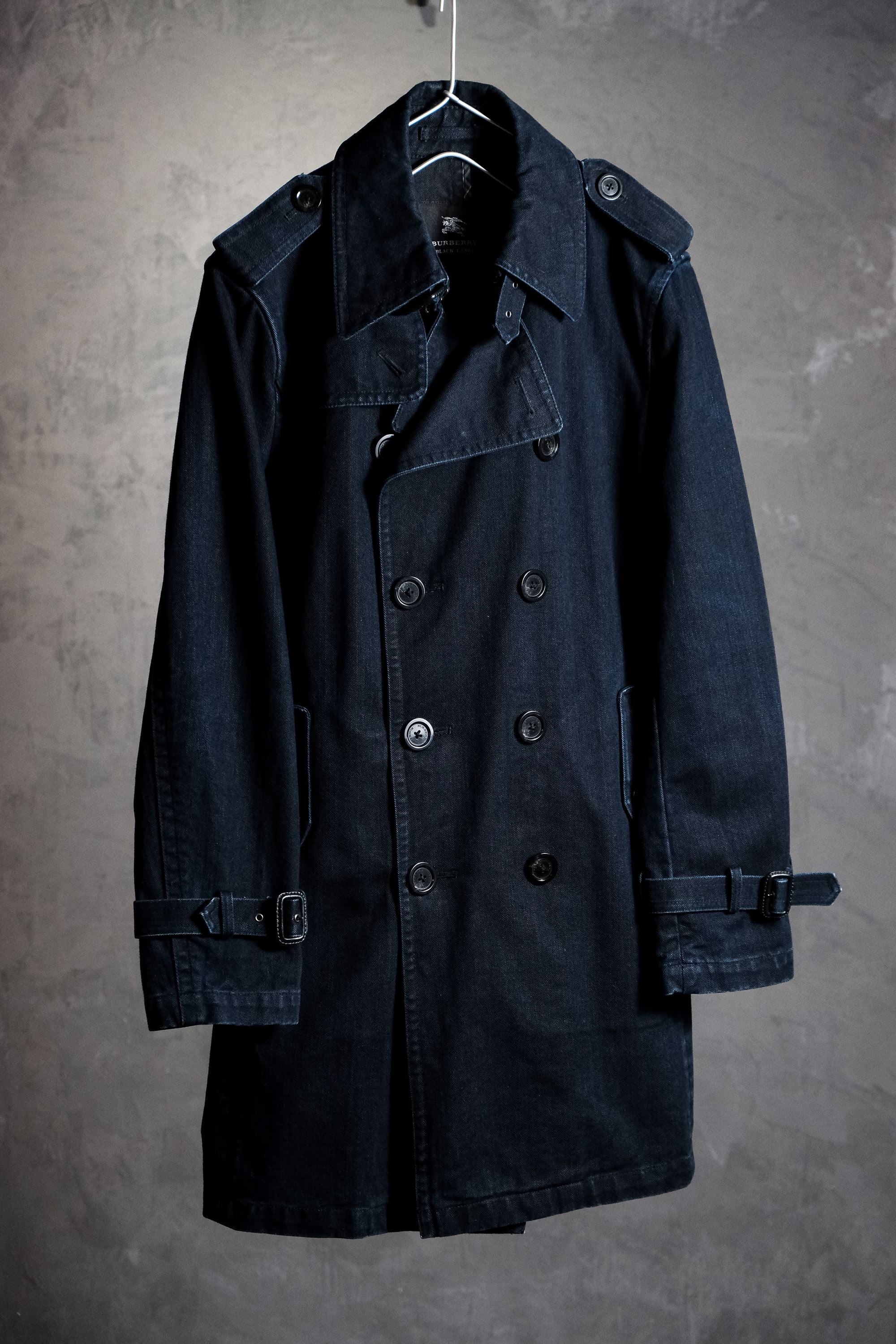 Burberry Black Label Denim Trench Coat