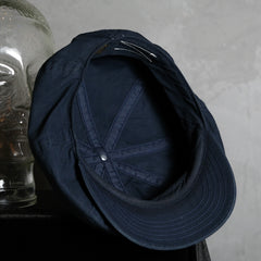 The Dogs & Co Navy HuntingCap 日本の帽子ブランド ネイビーブルー コットンツイル ハンティングキャップ キャスケットキャップ